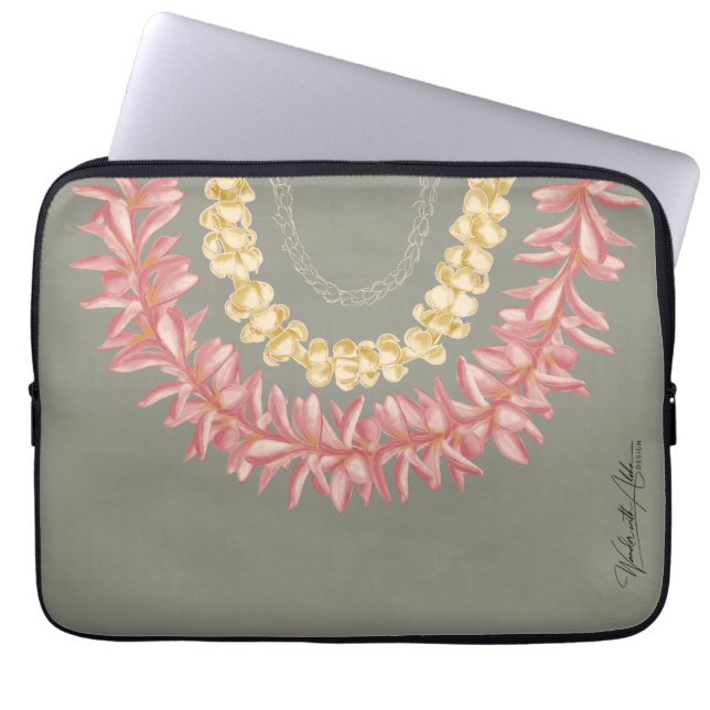 Housse Pour Ordinateur Portable Lei Day by Wander With Aloha (Devant)