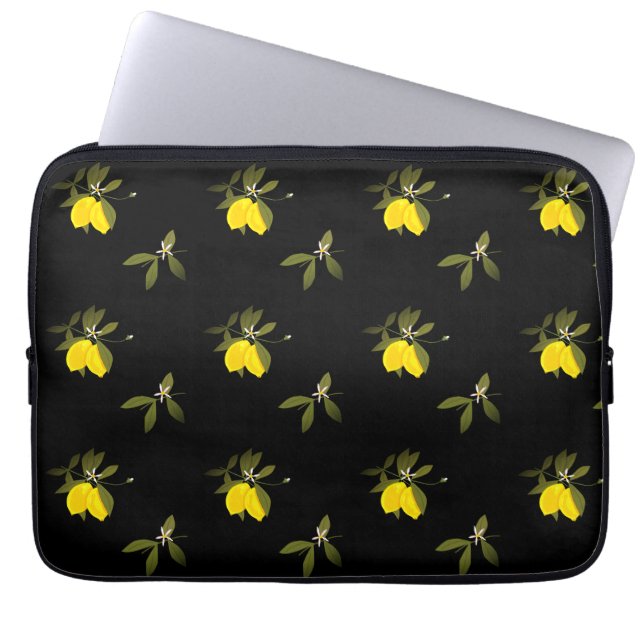 Housse Pour Ordinateur Portable Lemons and flowers (Devant)
