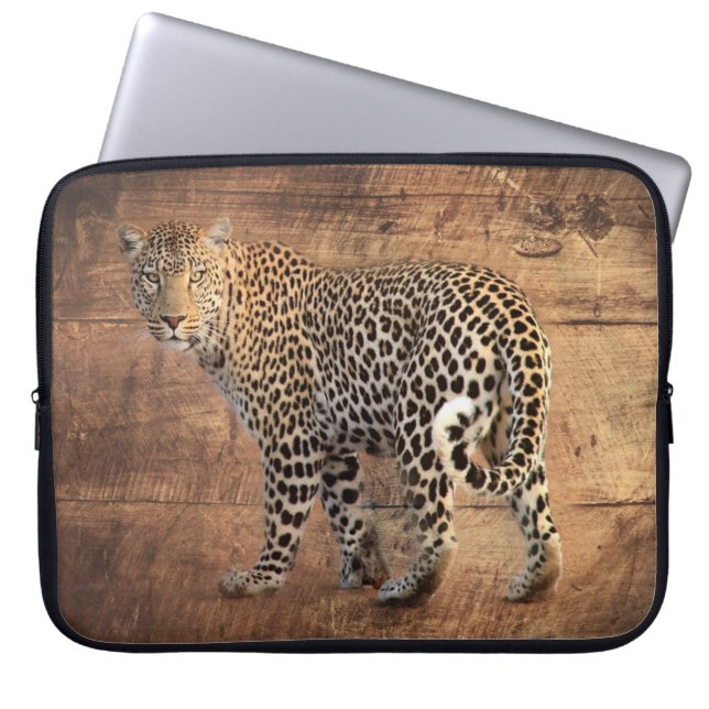 Housse Pour Ordinateur Portable Leopard (Devant)
