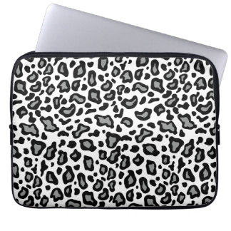 Housse pour ordinateur portable Léopard Blanc