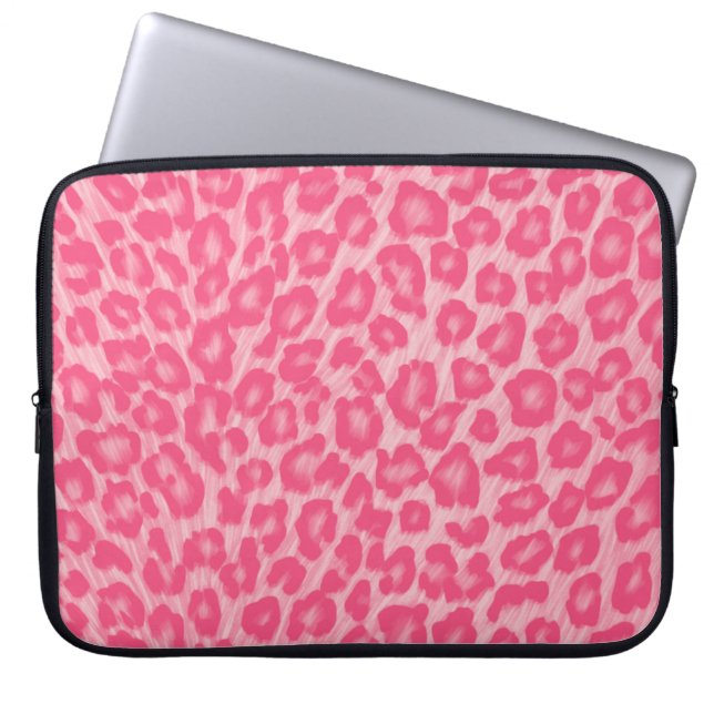 Housse Pour Ordinateur Portable Leopard Blush (Devant)