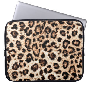 Housse Pour Ordinateur Portable Leopard Design Motif : Wild Elegance.