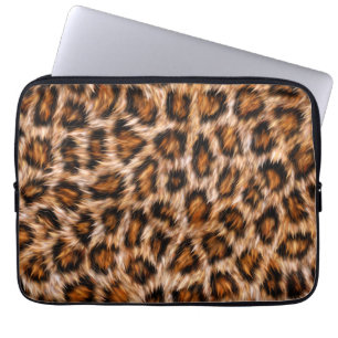 Housse Pour Ordinateur Portable Leopard Jaguar Chat fourrure Brown Motif-24609