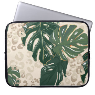 Housse Pour Ordinateur Portable Leopard motif, poster de animal design transparent