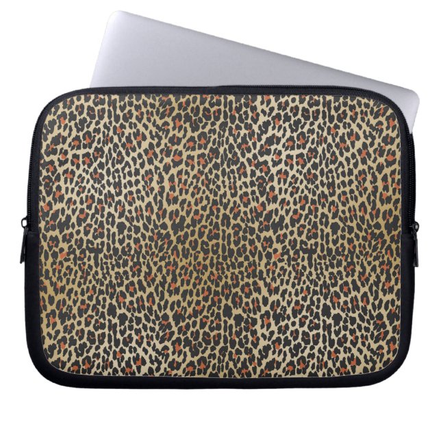 Housse Pour Ordinateur Portable Leopard Skin Imprimé Portable (Devant)