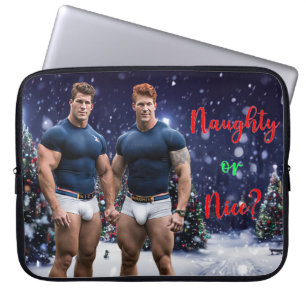 Housse Pour Ordinateur Portable Les arbres de Noël lumineux de SlipperyJoe deux mu