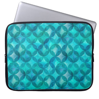 Housse Pour Ordinateur Portable Les cercles Abstraits se chevauchent motif sans fa