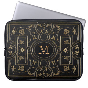 Housse Pour Ordinateur Portable Les couvertures rustiques ont doré Botanicals