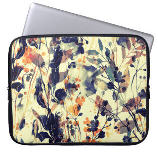 Housse Pour Ordinateur Portable Les empreintes de la nature : Feuilles floraux san