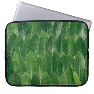 HOUSSE POUR ORDINATEUR PORTABLE LES FEUILLES DE LA BAIE FRAGRANTE SE DÉVELOPPENT S