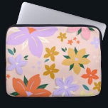 Housse Pour Ordinateur Portable Les Fleurs 04 Retro Colorful Floral<br><div class="desc">Impression Florale Abstraite - Les Fleurs.</div>