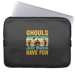 Housse Pour Ordinateur Portable Les goules veulent juste s'amuser Design Halloween