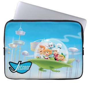 Housse Pour Ordinateur Portable Les Jetsons La Famille Volant Voiture Ordinateur