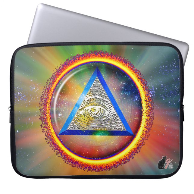 Housse Pour Ordinateur Portable Les lentilles de la Providence (Devant)