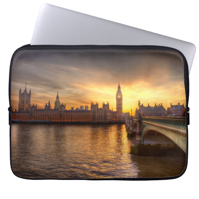 Housse Pour Ordinateur Portable Les monuments | Big Ben & Chambres du Parlement (Devant)