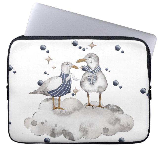 Housse Pour Ordinateur Portable Les oiseaux de plage (Devant)