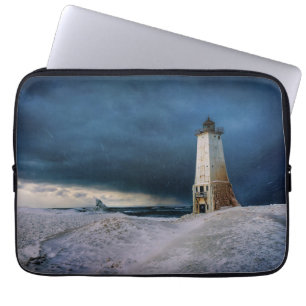 Housse Pour Ordinateur Portable Les phares Frankfort Lighthouse Lake Michigan