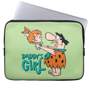 Housse Pour Ordinateur Portable Les Pierrafeu Fred & Pebbles - La fille de papa