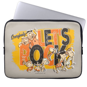 Housse Pour Ordinateur Portable Les Pierrafeu Tout le monde Rock
