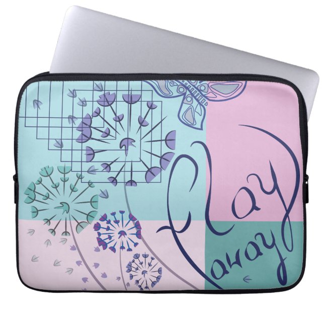 Housse Pour Ordinateur Portable Les rêves de papillons (Devant)