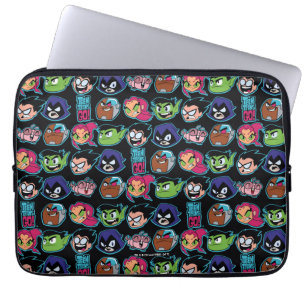 Housse Pour Ordinateur Portable Les titans de l'adolescence vont ! motif de tête
