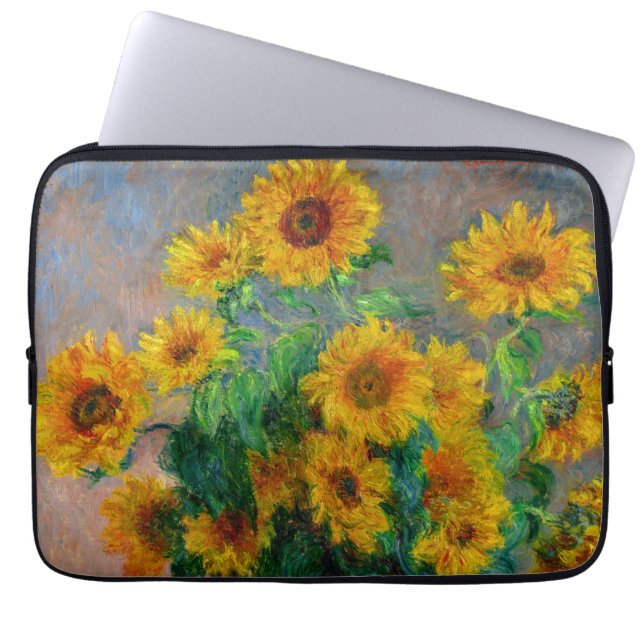 Housse Pour Ordinateur Portable Les tournesols de Monet (Devant)