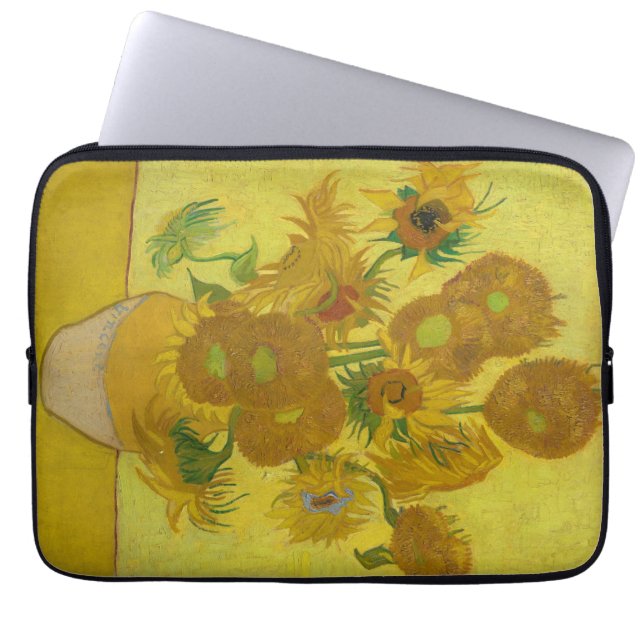 Housse Pour Ordinateur Portable Les tournesols de Van Gogh (Devant)