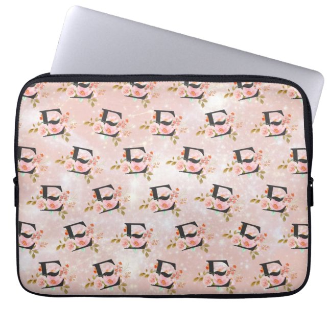 Housse pour ordinateur portable Lettre E (Devant)