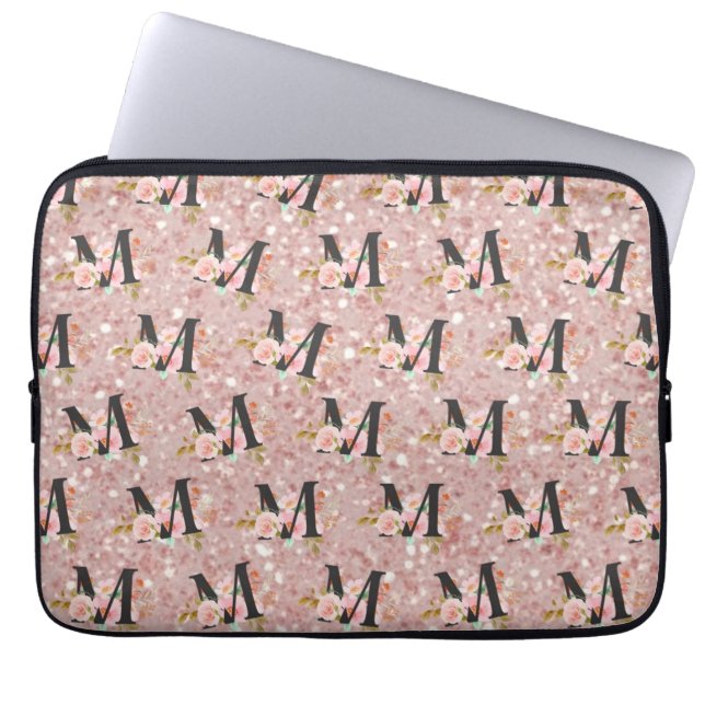Housse Pour Ordinateur Portable Lettre M (Devant)