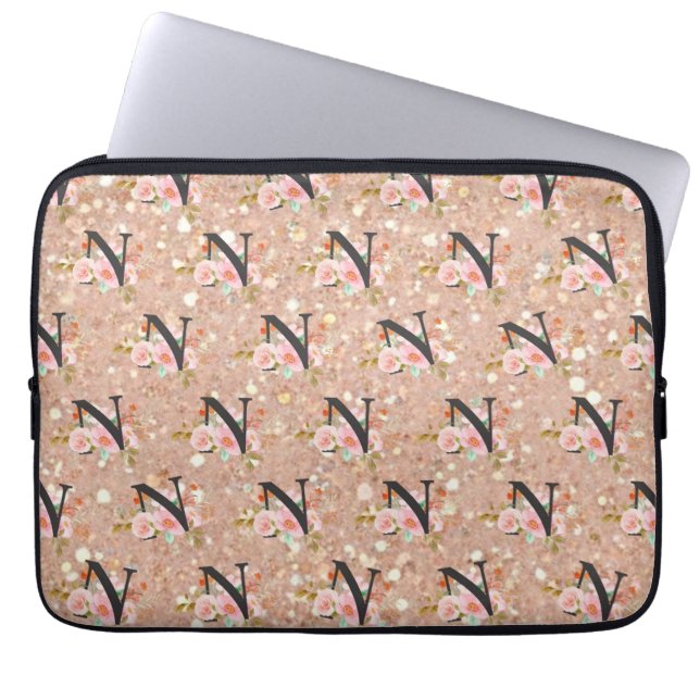Housse Pour Ordinateur Portable Lettre N (Devant)