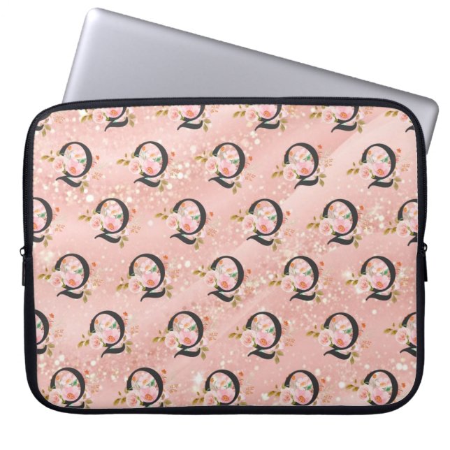 Housse Pour Ordinateur Portable Lettre Q (Devant)