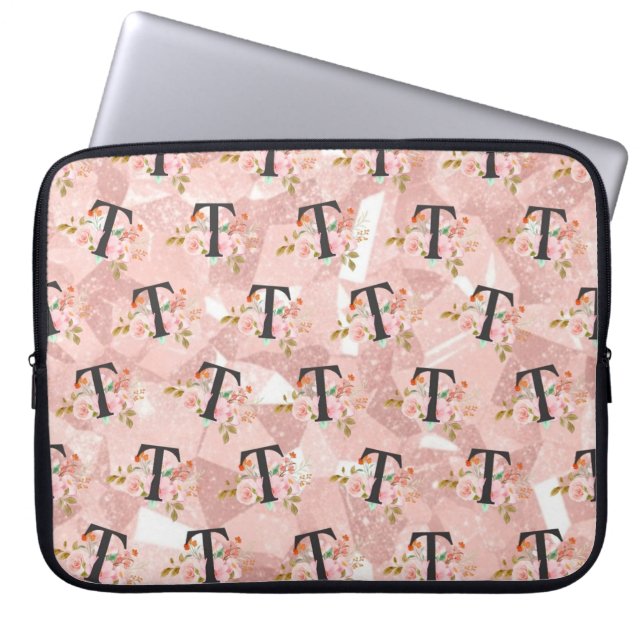 Housse Pour Ordinateur Portable Lettre T (Devant)