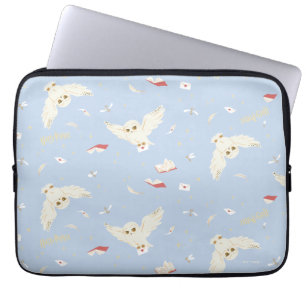 Housse Pour Ordinateur Portable Lettres et Livres de la Chouette Hedwige