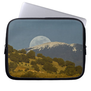 Housse Pour Ordinateur Portable Lever de lune sur les montagnes Sangre de Cristo,
