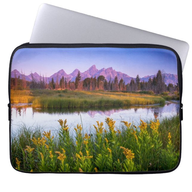 Housse Pour Ordinateur Portable Lever de soleil de Teton (Devant)