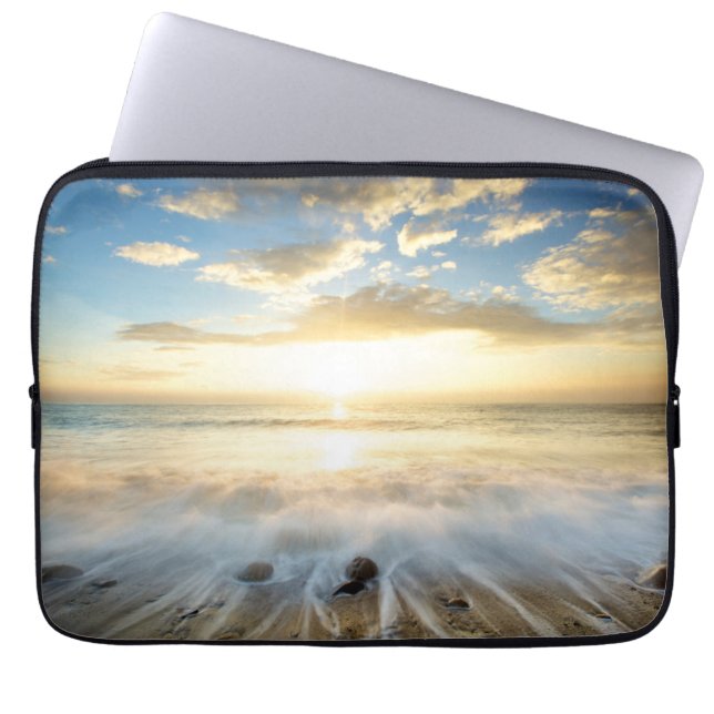 Housse Pour Ordinateur Portable Lever de soleil d'or (Devant)