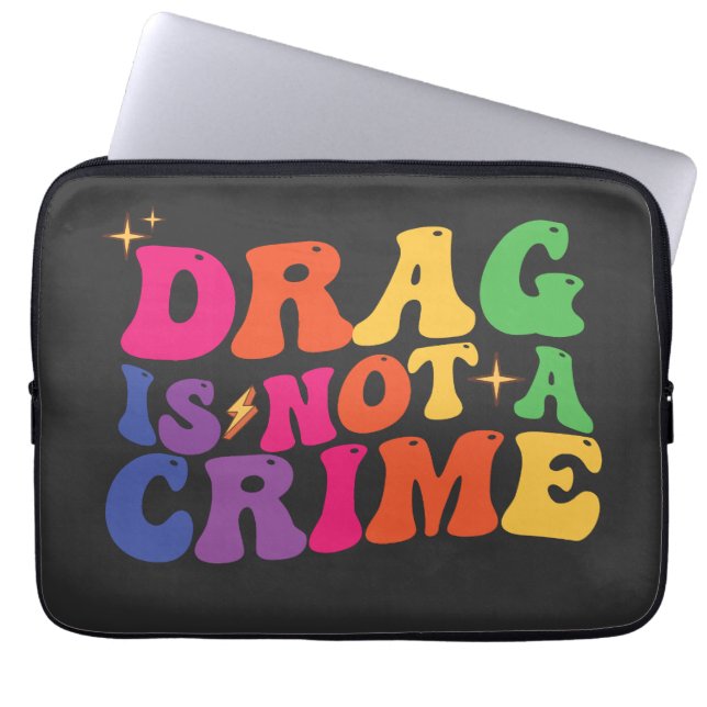 Housse Pour Ordinateur Portable LGBT Pride DRAG N'EST PAS UN SOUTIEN CRITIQUE (Devant)