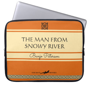 Housse Pour Ordinateur Portable L'Homme De La Couverture Rétro De Snowy River
