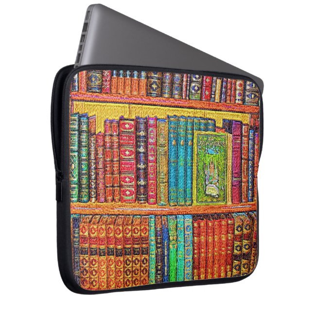 Housse Pour Ordinateur Portable Library Books (Devant droit)