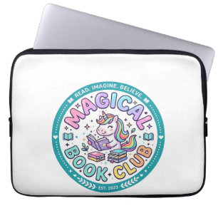 Housse Pour Ordinateur Portable Licorne Club de Livre Magique T-shirt Drôle Graphi