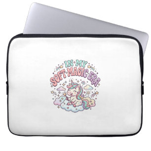 Housse Pour Ordinateur Portable Licorne Dans Mon Produit De Style Rétro Ère De Mag