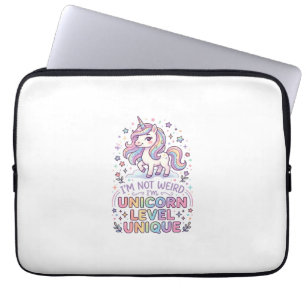 Housse Pour Ordinateur Portable Licorne Je ne suis pas bizarre, je suis Licorne Ni
