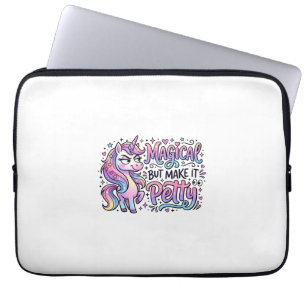 Housse Pour Ordinateur Portable Licorne Magique mais Faites-le avec Pettiness Idée