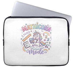 Housse Pour Ordinateur Portable Licorne Mathicorne Mode Conception de typographie
