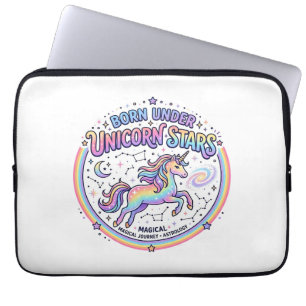 Housse Pour Ordinateur Portable Licorne née sous les étoiles de licorne Impression