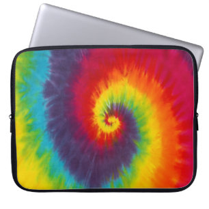 Housse Pour Ordinateur Portable Lien tie-dye tourbillon arc-en-ciel couleur cool