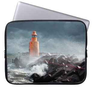 HOUSSE POUR ORDINATEUR PORTABLE LIGHTHOUSE ORANGE SUR ROCK