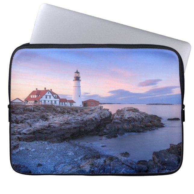 Housse Pour Ordinateur Portable Lighthouses | Cape Elizabeth, Maine (Devant)