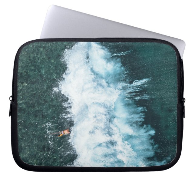 Housse Pour Ordinateur Portable ligne d'onde (Devant)