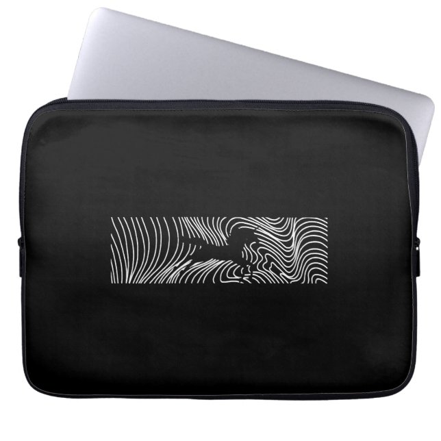 Housse Pour Ordinateur Portable Ligne Licorne (Devant)